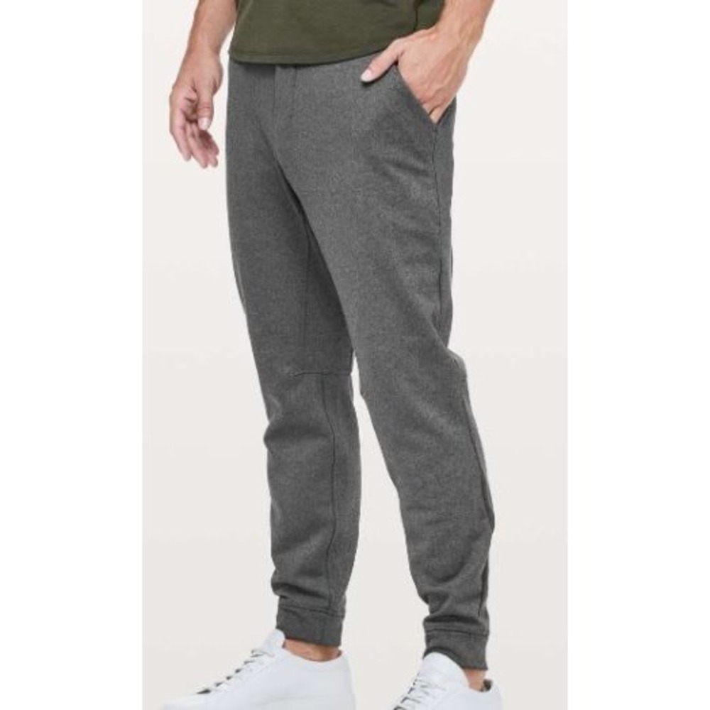 Lululemon Athletica Men's City Sweat Jogger Thermo Heathered Coal Fleece Lining